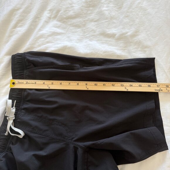 True Classic Black Performance Lined Swim Trunks Shorts with Pockets Mens Large - Picture 8 of 9